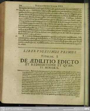 Liber Vigesimus Primus