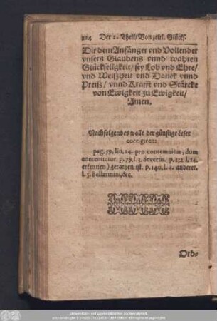Nachfolgendes wolle der günstige Leser corrigiren: