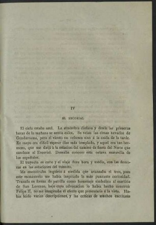 IV - El Escorial