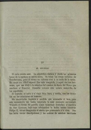 IV - El Escorial