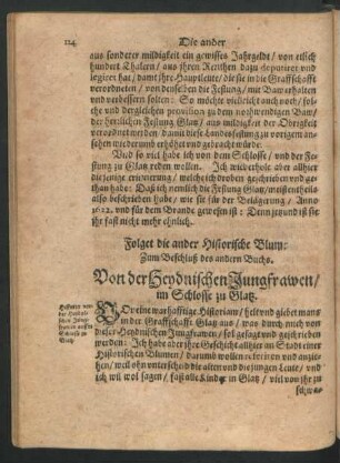 Folget die ander Historische Blum ...