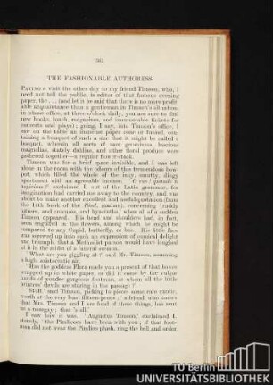 The Fashionable Authoress.