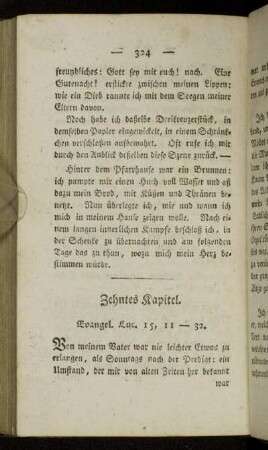 Zehntes Kapitel. Evangel. Luc. 15, 11-32.