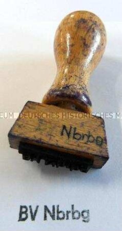 Stempel "BV Nbrbg"