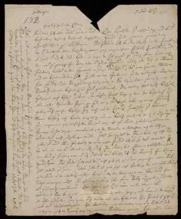 Nr. 121: Brief von Karl Otfried Müller an seine Eltern, Göttingen, 5.11.1837