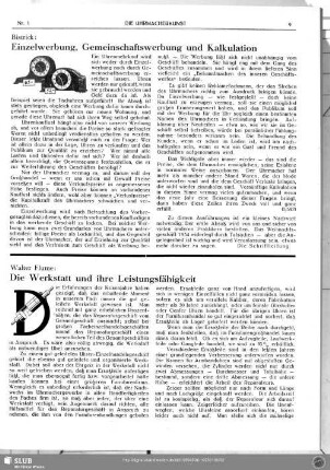 Einzelwerbung, Gemeinschaftswerbung und Kalkulation