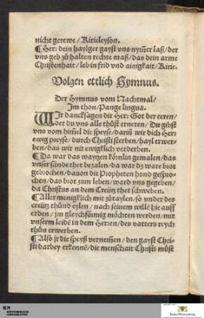 Ettlich Hymnus