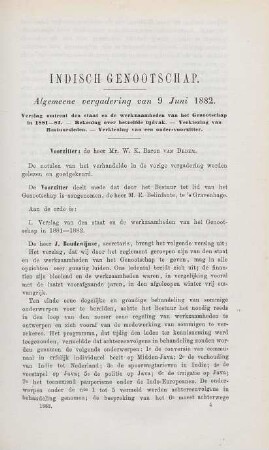 Algemeene vergadering van 9 Juni 1882