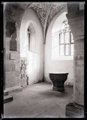 Friedhofkirche; Inneres, Ostecke des südlichen Seitenschiffs