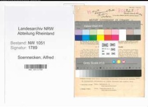 Entnazifizierung Alfred Soennecken , geb. 24.01.1881 (Kaufmann)