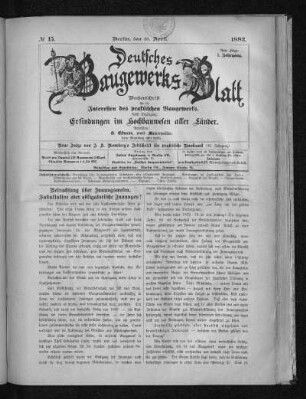 Betrachtung über Innungswesen. Fakultative oder obligatorische Innungen?