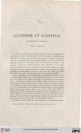 Cuisinier et Coiffeur
