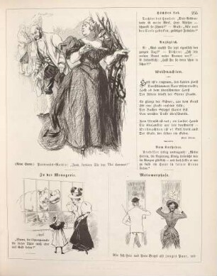 "Neue Sorte" "In der Menagerie" "Metamorphose"