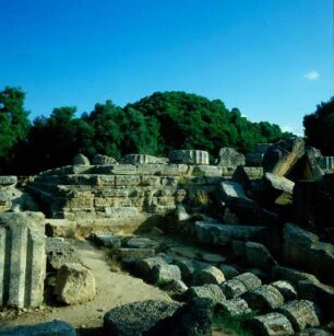 Olympia, Altis. Zeus-Tempel, Südwestecke