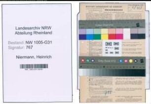 Entnazifizierung Heinrich Niermann , geb. 09.06.1905 (Gastwirt)