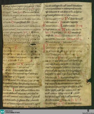 Breviarium, Fragment - Cod. Karlsruhe 1411