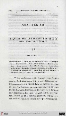 Chapitre VII: Esquisse sur les moeurs des autres habitants de l'Égpyte
