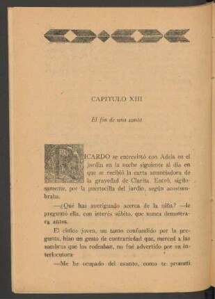Capítulo [XIV] - El fin de una santa