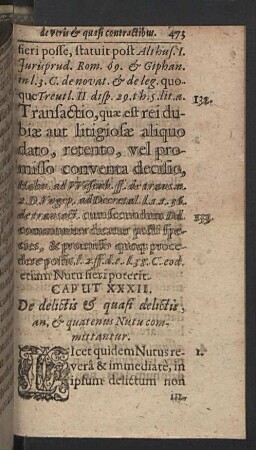 Caput XXXII. De delictis & quasi delictis
