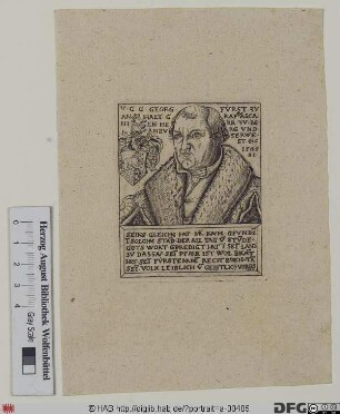 Bildnis Georg III., 1544 Fürst zu Anhalt-Plötzkau