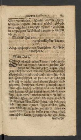 XXV. Klag-Schrift eines Deutschen Karten-Machers.