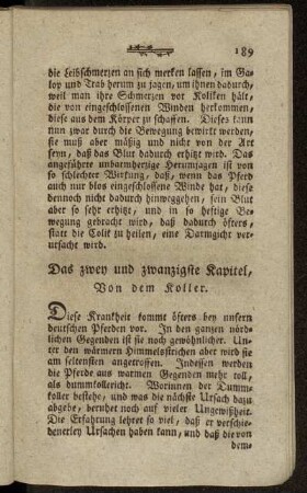 Das zwey und zwanzigste Kapitel. - Das sieben und zwanzigste Kapitel.