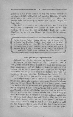 17. Eine schneidige Tagespatrouille
