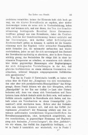 5. insbesondere begründet in ihrem ‚‚maßgebenden‛‛ Gegenständlichen, der ‚‚Körperempfindung‛‛