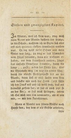 Sieben und zwanzigstes Kapitel