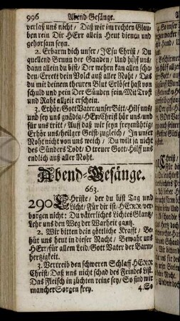 Abend-Gesänge.