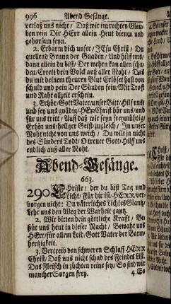 Abend-Gesänge.