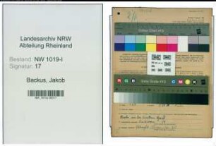 Entnazifizierung Jakob Backus , geb. 01.02.1900 (Landarbeiter)