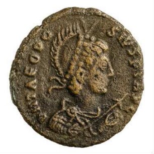 Münze, Aes 3, 379 - 395 n. Chr.