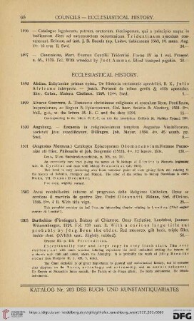 Ecclesiastical History (No. 1498 - 1542)