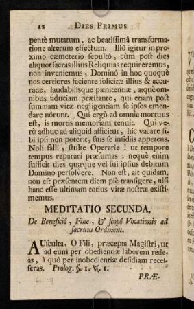 12-25, Meditatio Secunda.