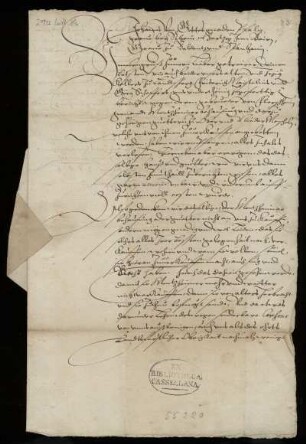 Schreiben (gesiegelt) von 1586, Dezember 12