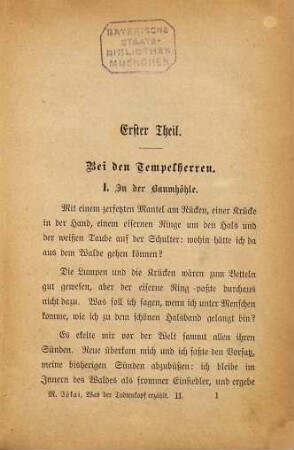 Was der Todtenkopf erzählt : romantisches Zeitgemälde, 2