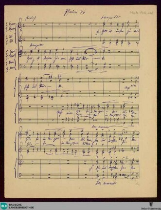 Gott ist unsre Zuversicht - Mus. Hs. 1418,258 : Coro (2); C; KauS p.114