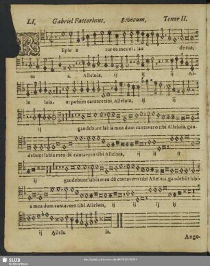 [Cantiones LI. bis L.XXV.]