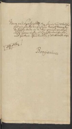 [Quittung] ... Quedlinburg [den] 30. November 1792.