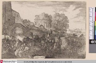 [Landschaft mit Reisenden; landscape with Travellers]