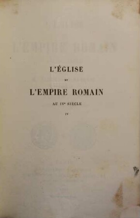 L' église et l'empire Romain aux IVe siècle. 2,2, Constance et Julien ; 2