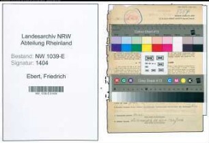 Entnazifizierung Friedrich Ebert , geb. 18.12.1902 (Kriminalsekretaer)