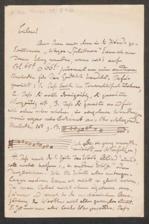 Brief an Friedrich Spitta : 09.02.1898