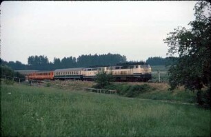 Oberreitnau Lok 218 435 Vorspann Lok 218 470 IC M-ZH UIC-X-Wagen SBB-Wagen
