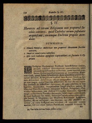 132-135, § IV. Haereticos ad veram Religionem ...
