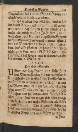 LXXVIII. Der kühne Spanier.
