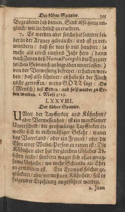 LXXVIII. Der kühne Spanier.