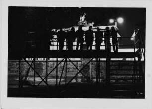 Staatsgrenze zu Westberlin/Berliner Mauer. Blick von der Aussichtsplattform an der Straße des 17. Juni zum Brandenburger Tor