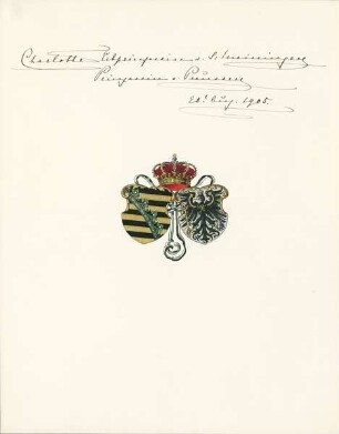 Charlotte, Erbprinzessin von Sachsen-Meiningen, Prinzessin von Preußen